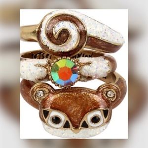 Betsey Johnson | Jewelry | Critter Ring Set | Poshmark